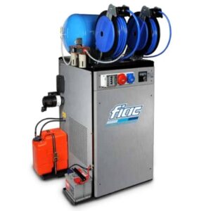 Motocompressore diesel con motore LOMBARDINI Potenza 17HP. Serbatoio da 90 lt, 24.7 CFM - FIAC MSU 1000 Screw AE