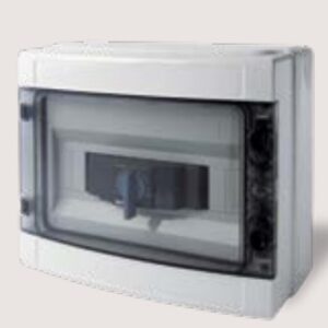 Quadro di commutazione manuale rete/gruppo elettrogeno. MTF - Trifase da 25A - 17 kVA