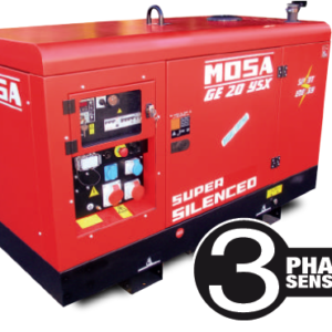 Generatore elettrico supersilenziato 20 kVA ( 16 kW ) - Motore Yanmar - MOSA GE 20 YSX