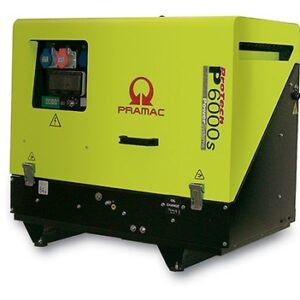 Pramac P6000s - Gruppo elettrogeno trifase diesel da 5.5kW supersilenziato a 56 decibel