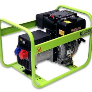 Gruppo elettrogeno diesel 6 kVA trifase motore Yanmar - Pramac E6000 - avviamento a strappo