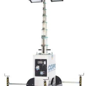 Torre faro a LED 4x160W - altezza 8.5 metri - sollevamento idraulico - CGM BE4-160L