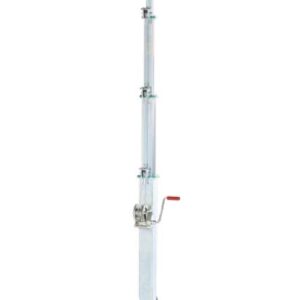 Torre faro a LED 2x160W - altezza 7 metri - sollevamento manuale - CGM MRA2-160L