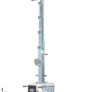 Torre faro a LED 4x160W con carrello - altezza 7 metri - sollevamento manuale - CGM TP4-160L